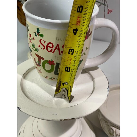 Holiday Mug By Royal Norfolk Ceramic "Tis The Season To Be Jolly" - Picture 4 of 6